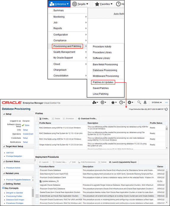 Provisioning Page