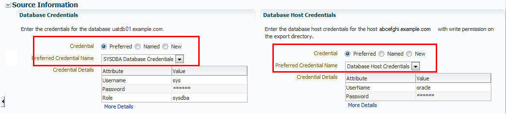 Specifying Credentials