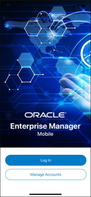 EM Mobile Login page