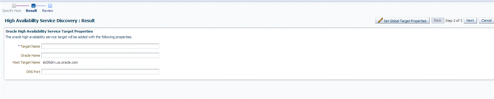 HAS discovery results page