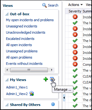 Manage views icon