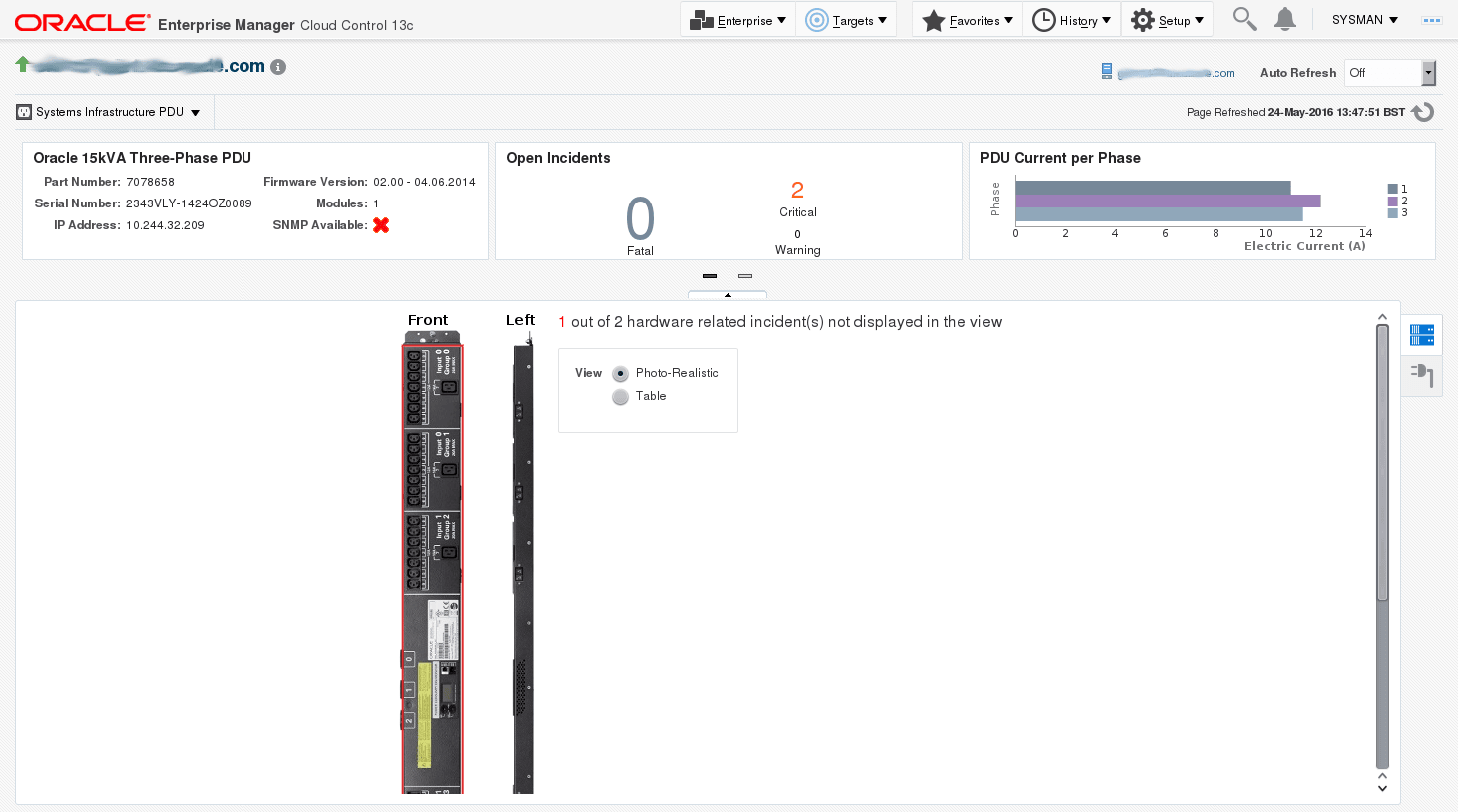 Physical View of the PDU Physical View of the PDU