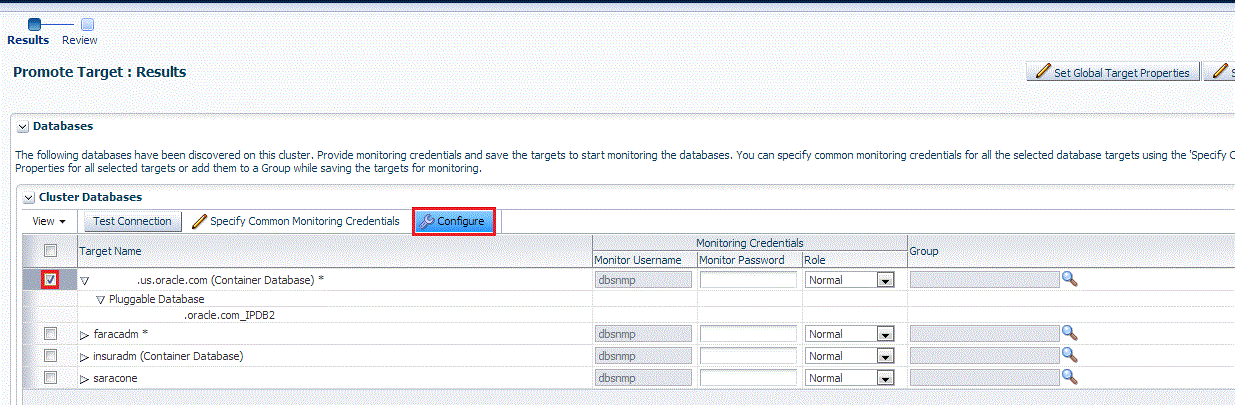 Promote PDB targets page
