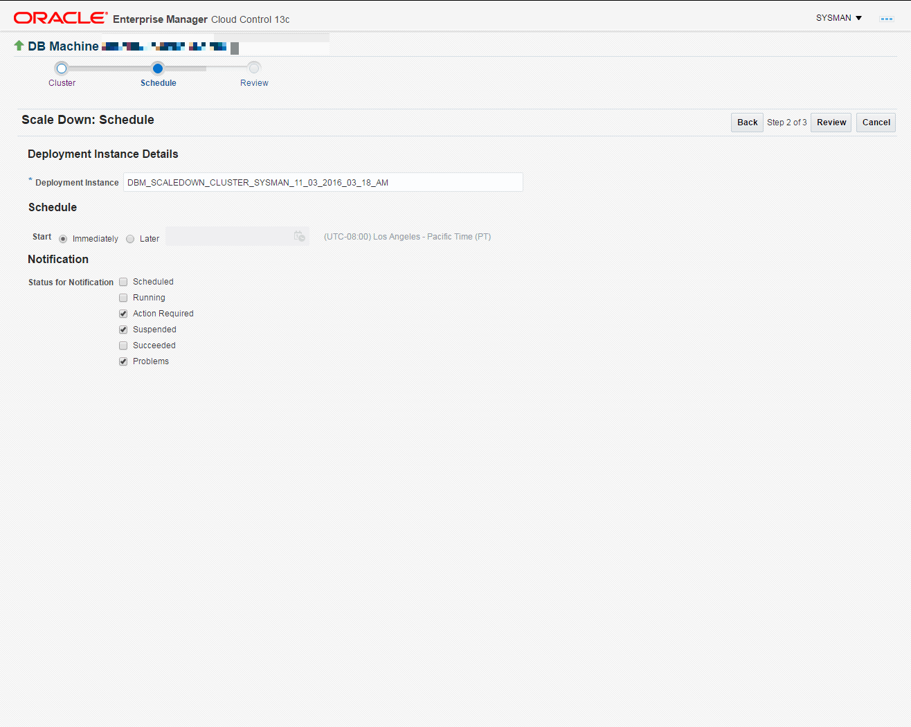 This image shows what the deployment schedule is.