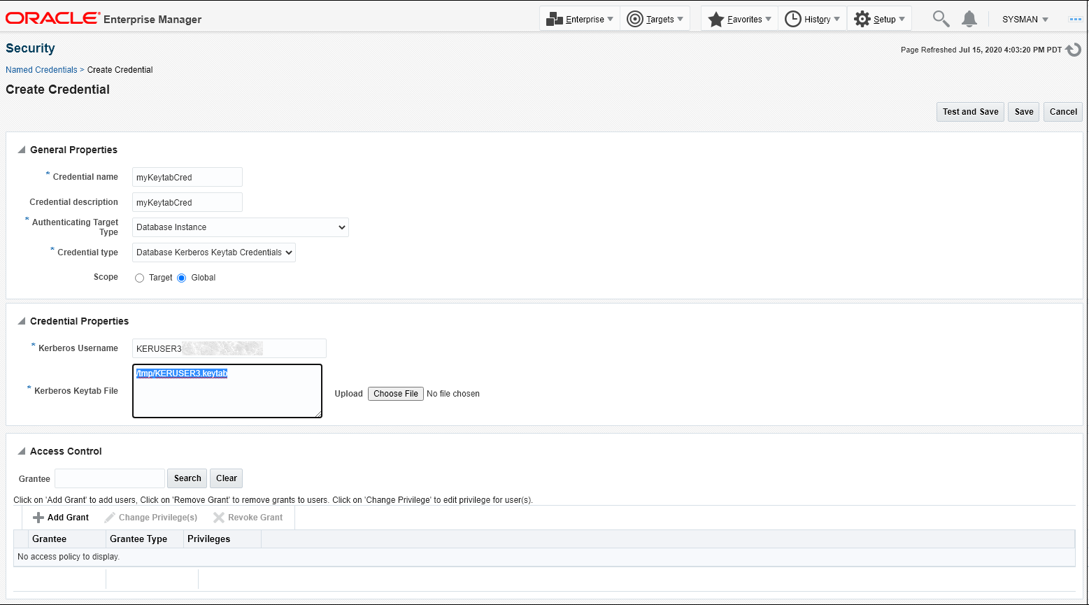 Graphic shows full path to keytab file. Graphic shows full path to keytab file.