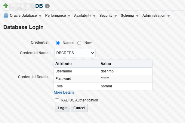 Graphic shows the original EM 13.4 RADIUS login Graphic shows the original EM 13.4 RADIUS login