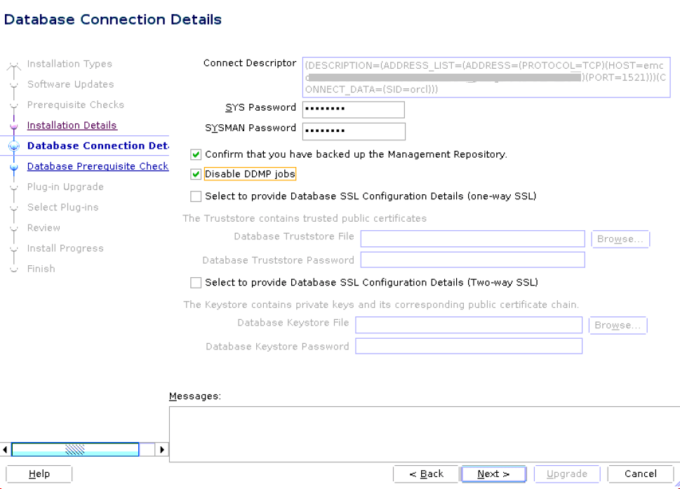 Database Connection Details Database Connection Details