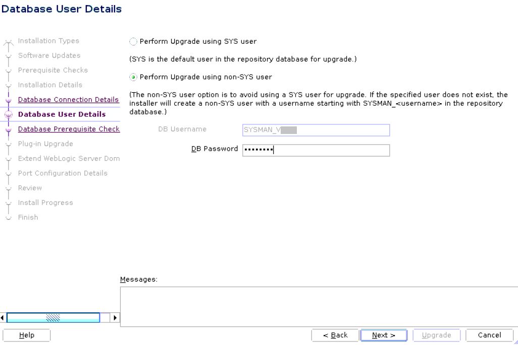 Database User Details Database User Details