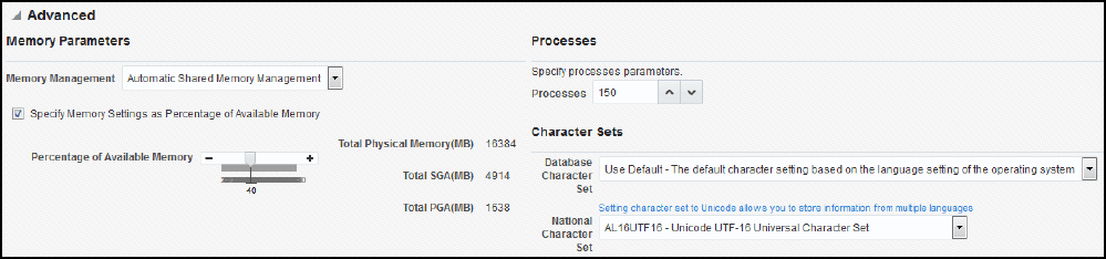 Exadata Provisioning: Initial Database Advanced Details Exadata Provisioning: Initial Database Advanced Details