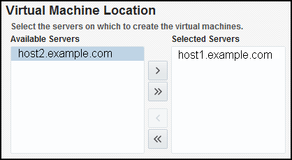 Select Virtual Machine Location Select Virtual Machine Location