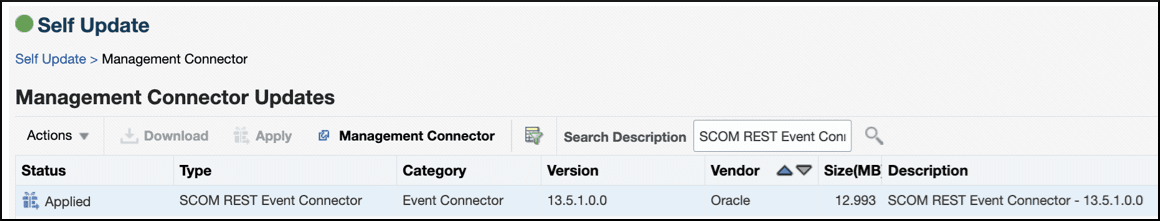 Self Update page Self Update page