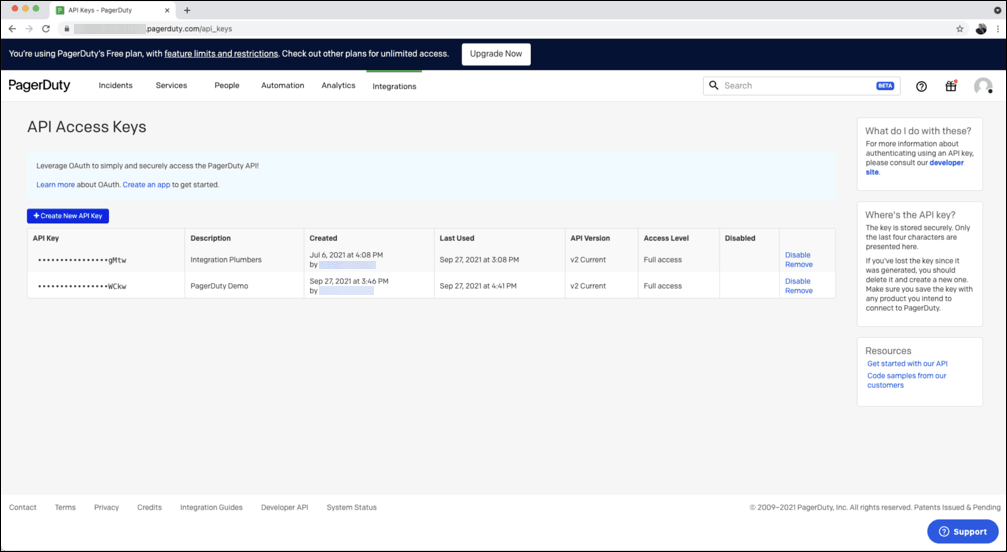 Graphic shows the PagerDuty console.