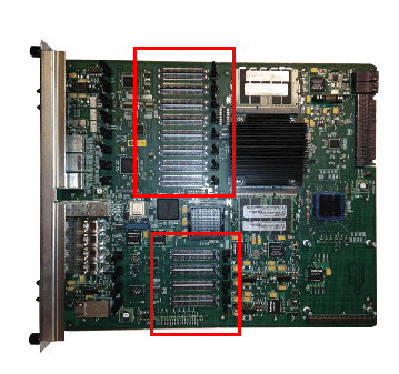 Image showing the Locations of Transcoder DSP Modules