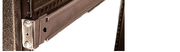 Image showing installed Slide Rail in a Tapped-Hole Rack - Front Mount Point