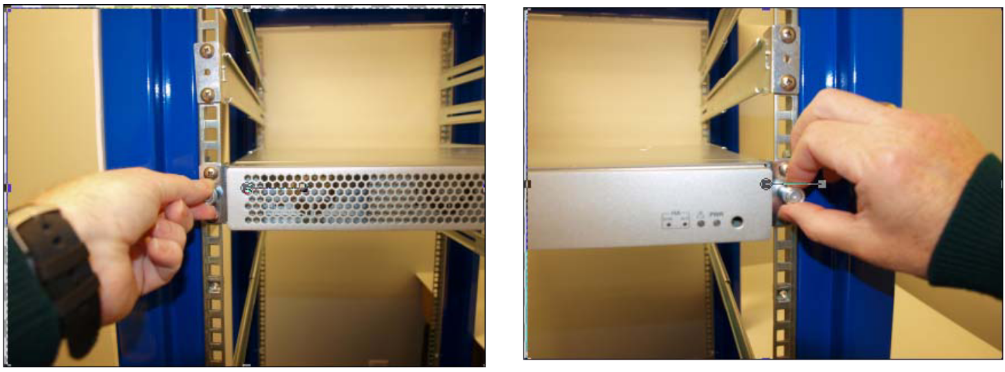 Locking the chassis to the rack