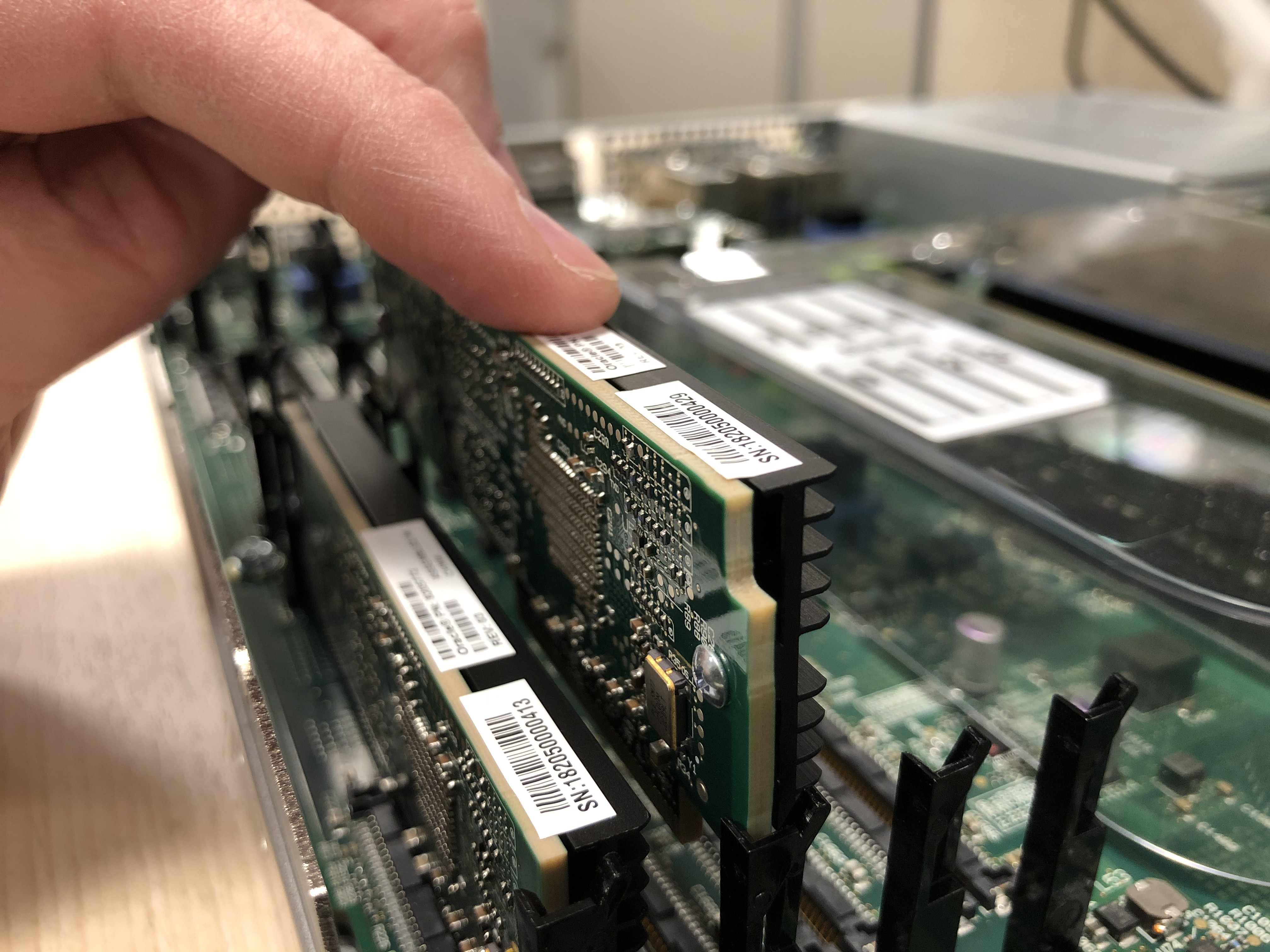Image showing Installing the Transcoder Module