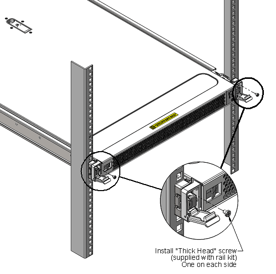 Cabinet Rail Securing Screw for NEBS Installations