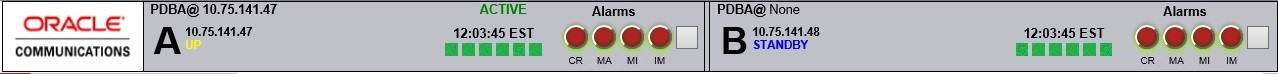 EPAP GUI With No Raised Alarms