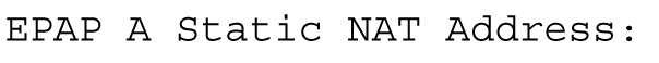Configuring NAT Addresses Prompt Configuring NAT Addresses Prompt