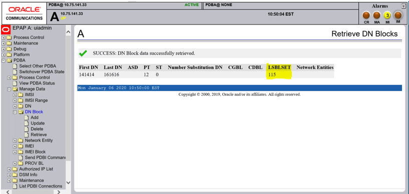 Retrieve a DN Block Retrieve a DN Block