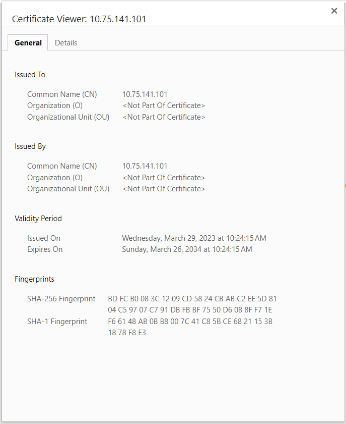 Certificate Certificate