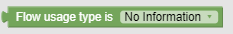 The screen capture shows a sample policy condition, where the flow usage is one of the specified usage(s).