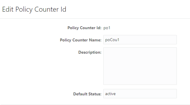 policy counter ID sample