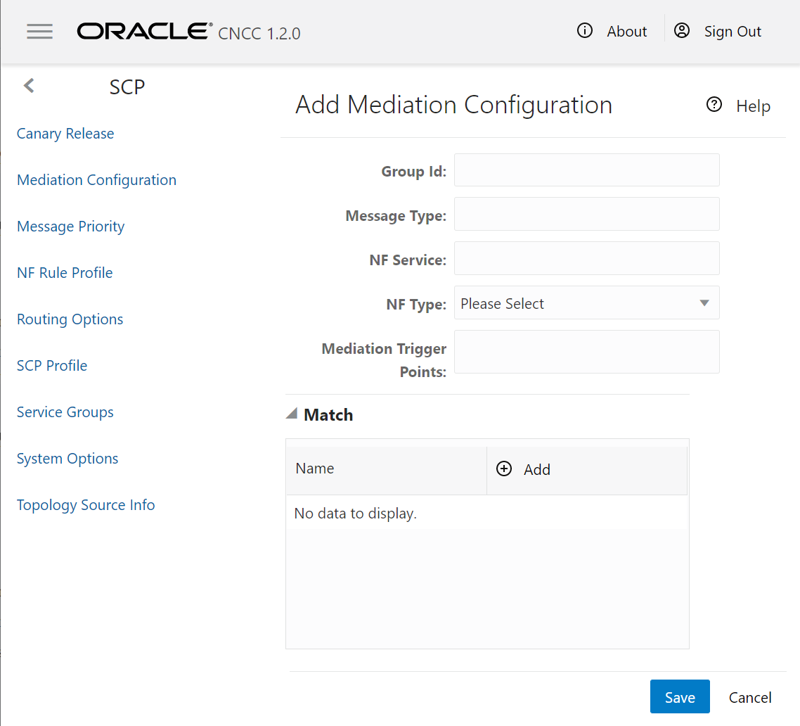 Add Mediation Configuration