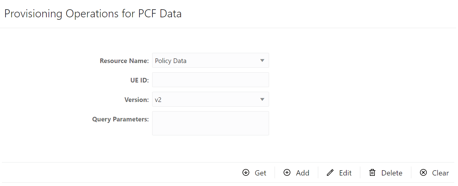 Provisioning Operations for PCF Data