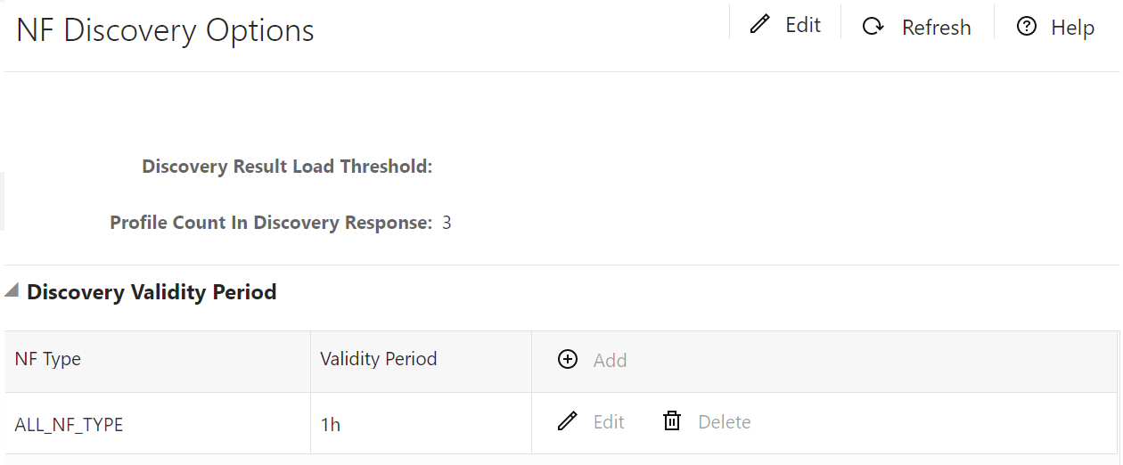 NF Discovery Options