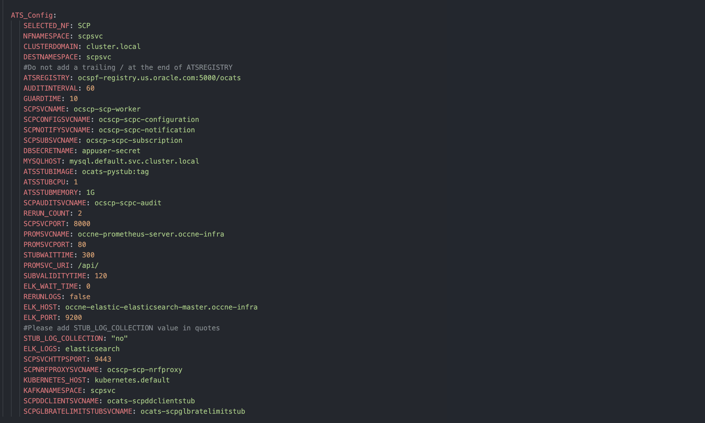 ATS Deployment Configuration