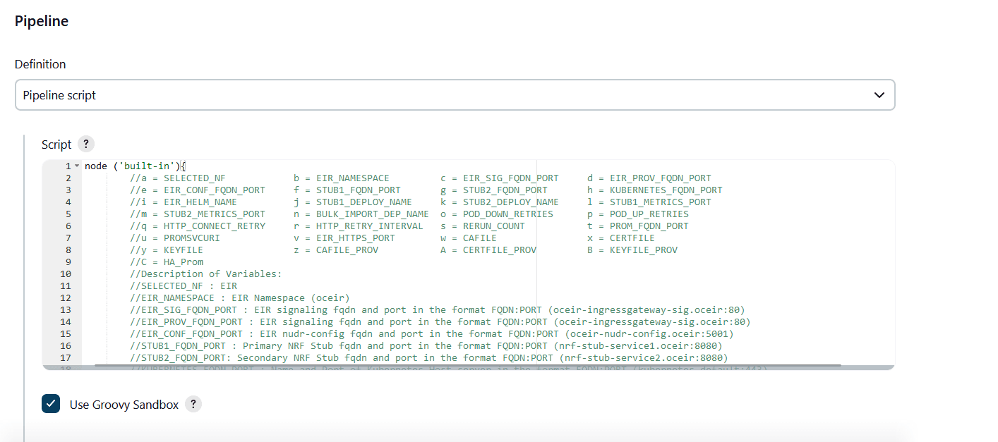 EIR NewFeatures Pipeline Configuration EIR NewFeatures Pipeline Configuration