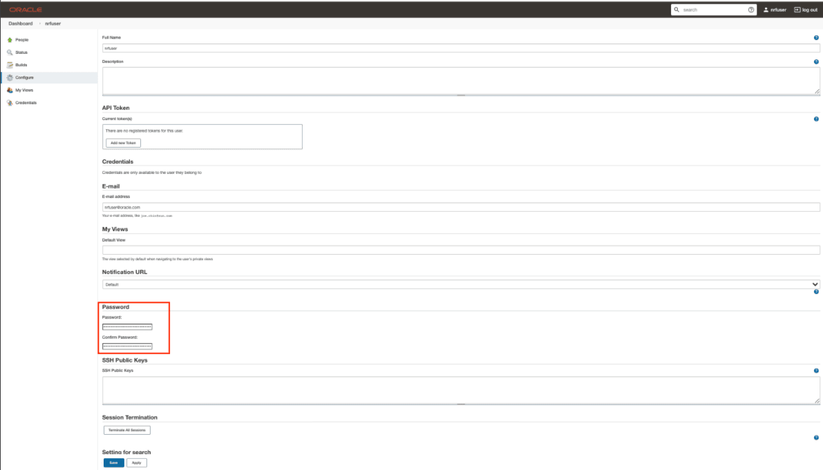 Logged-in User Details