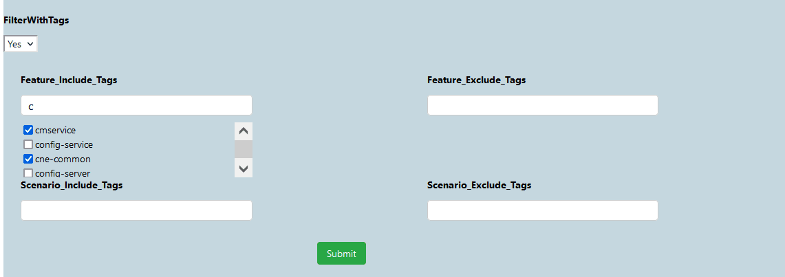 Tags Matching with Entered Prefix