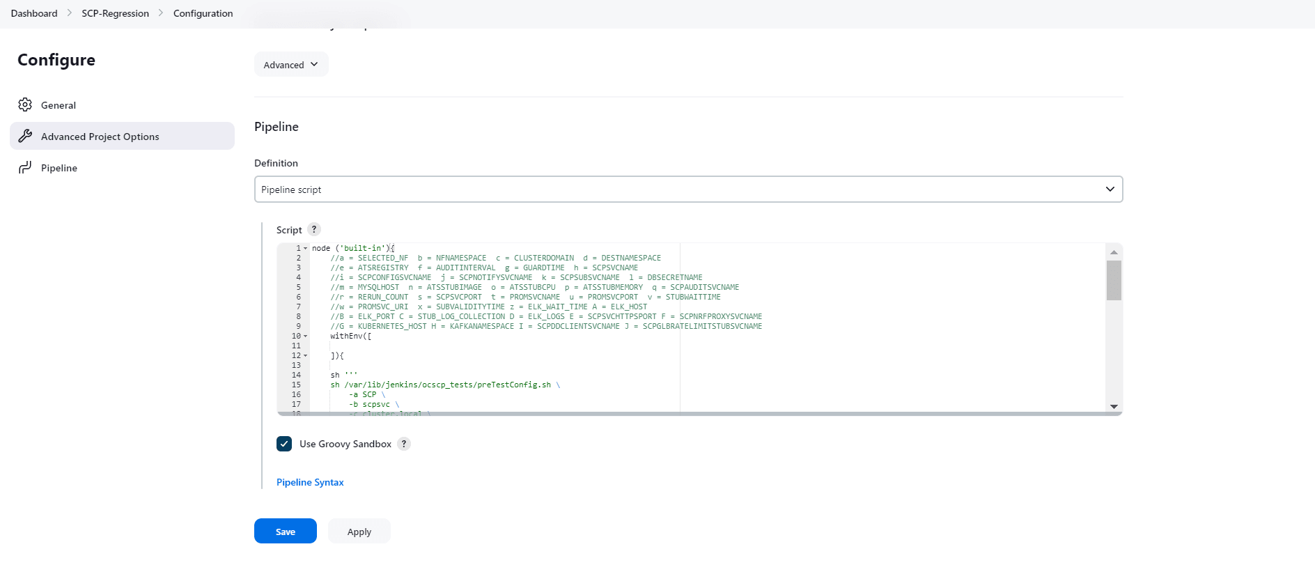 Regression - Pipeline Script Regression - Pipeline Script