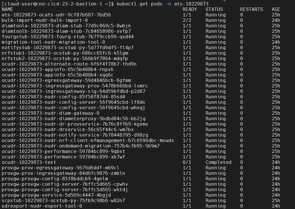 Sample UDR Namespace