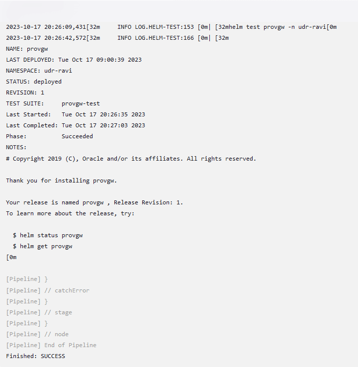 Sample Output - SLF Health Check Sample Output - SLF Health Check