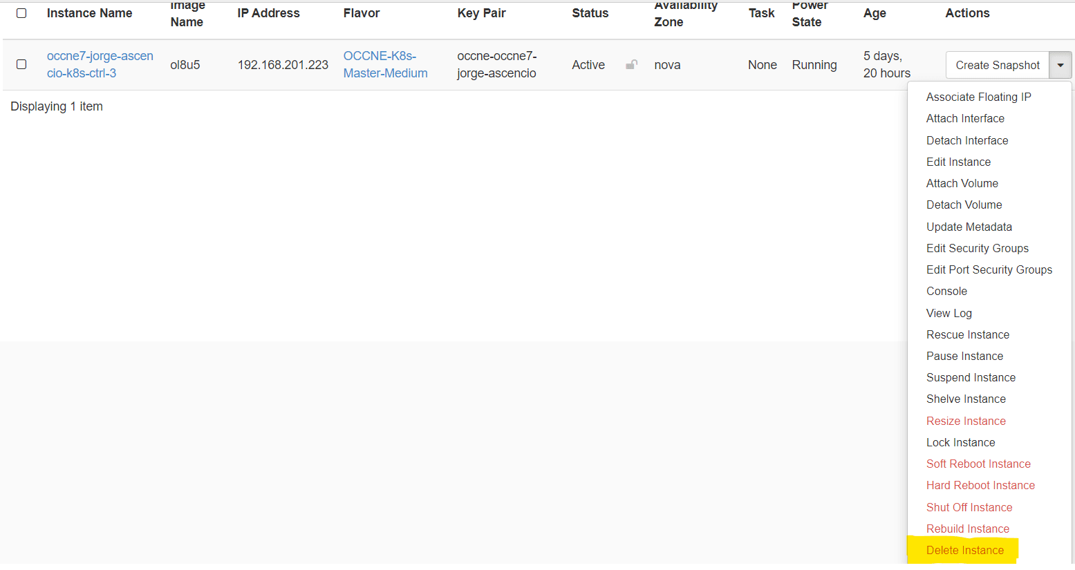 OpenStack_Delete_Instance