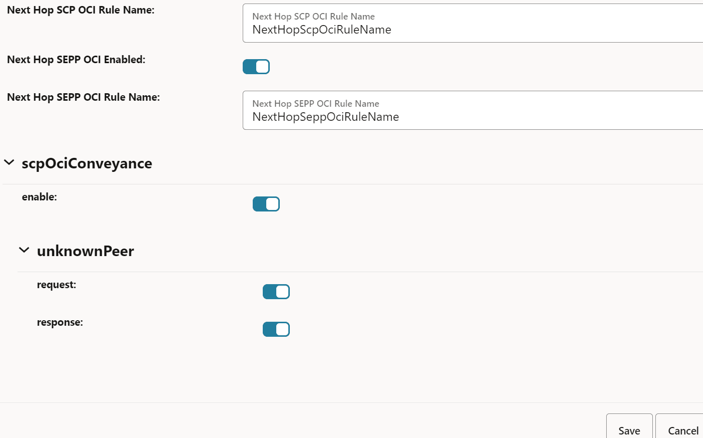 Enabling OCI