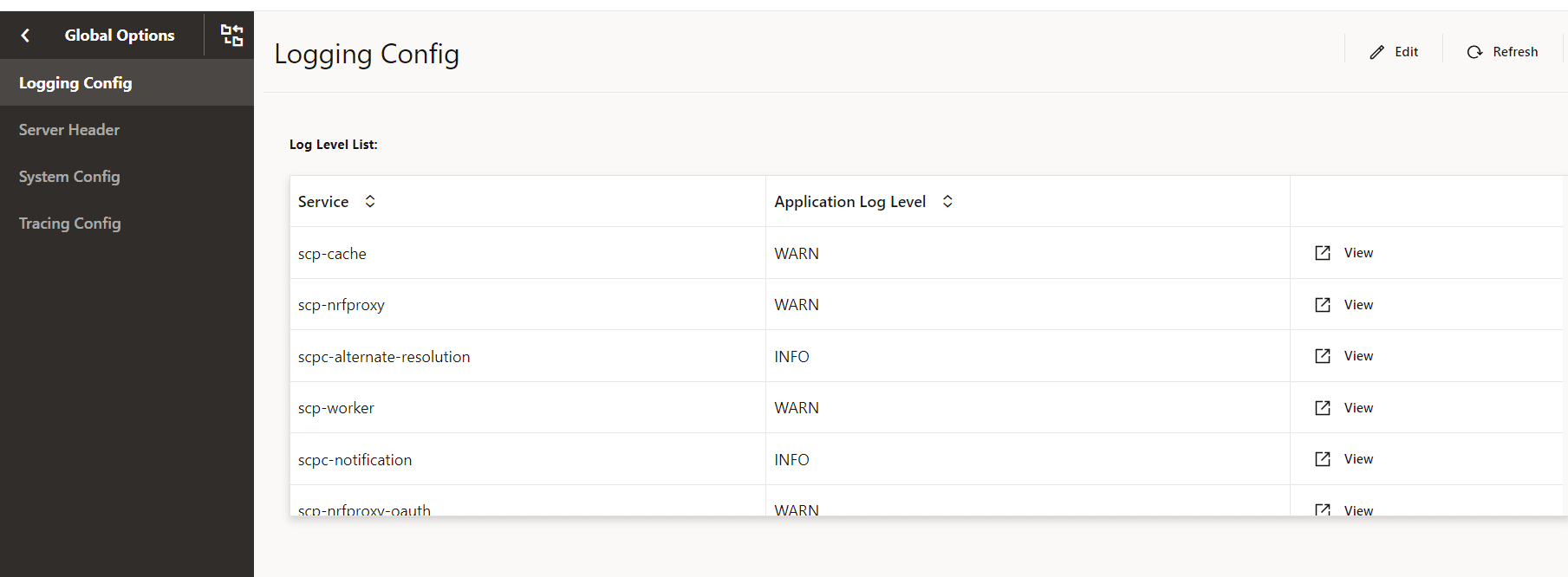 Logging Config