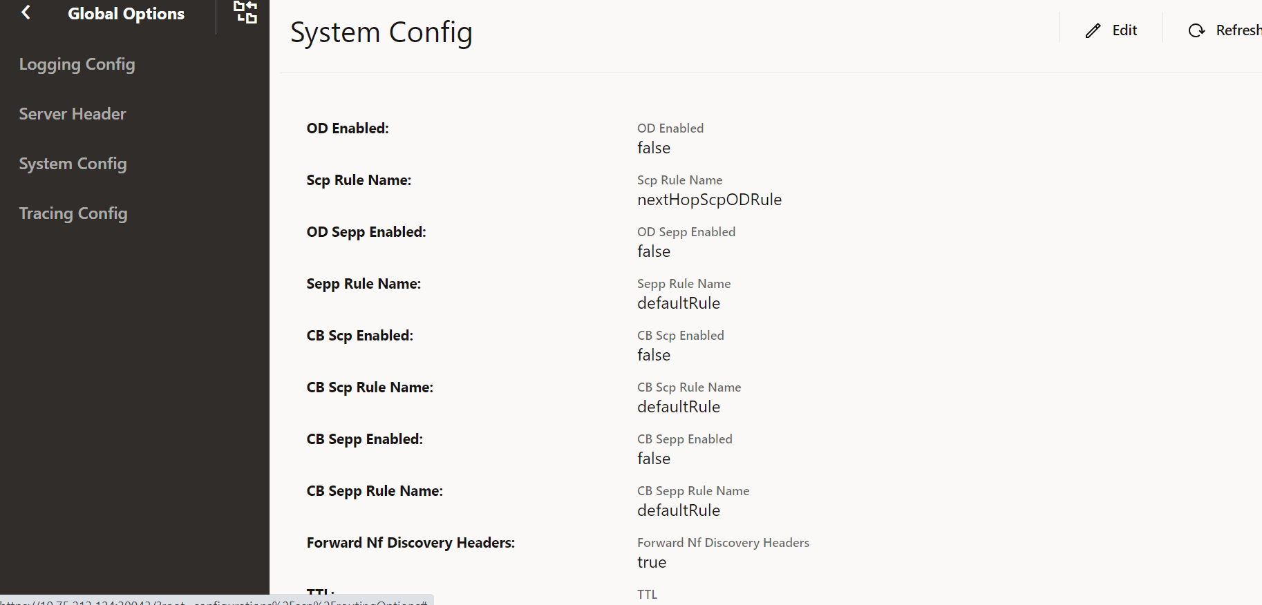 System Config