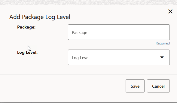 Add Package Log Level