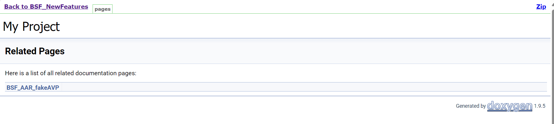 BSF-NewFeatures Feature List