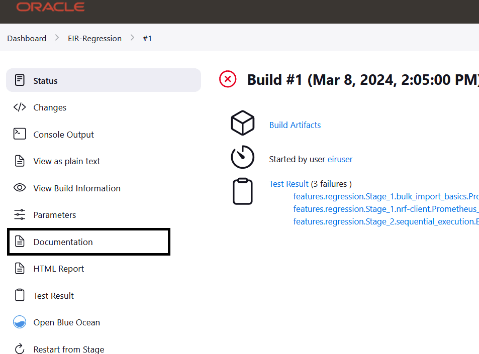 EIR Regression Documentation