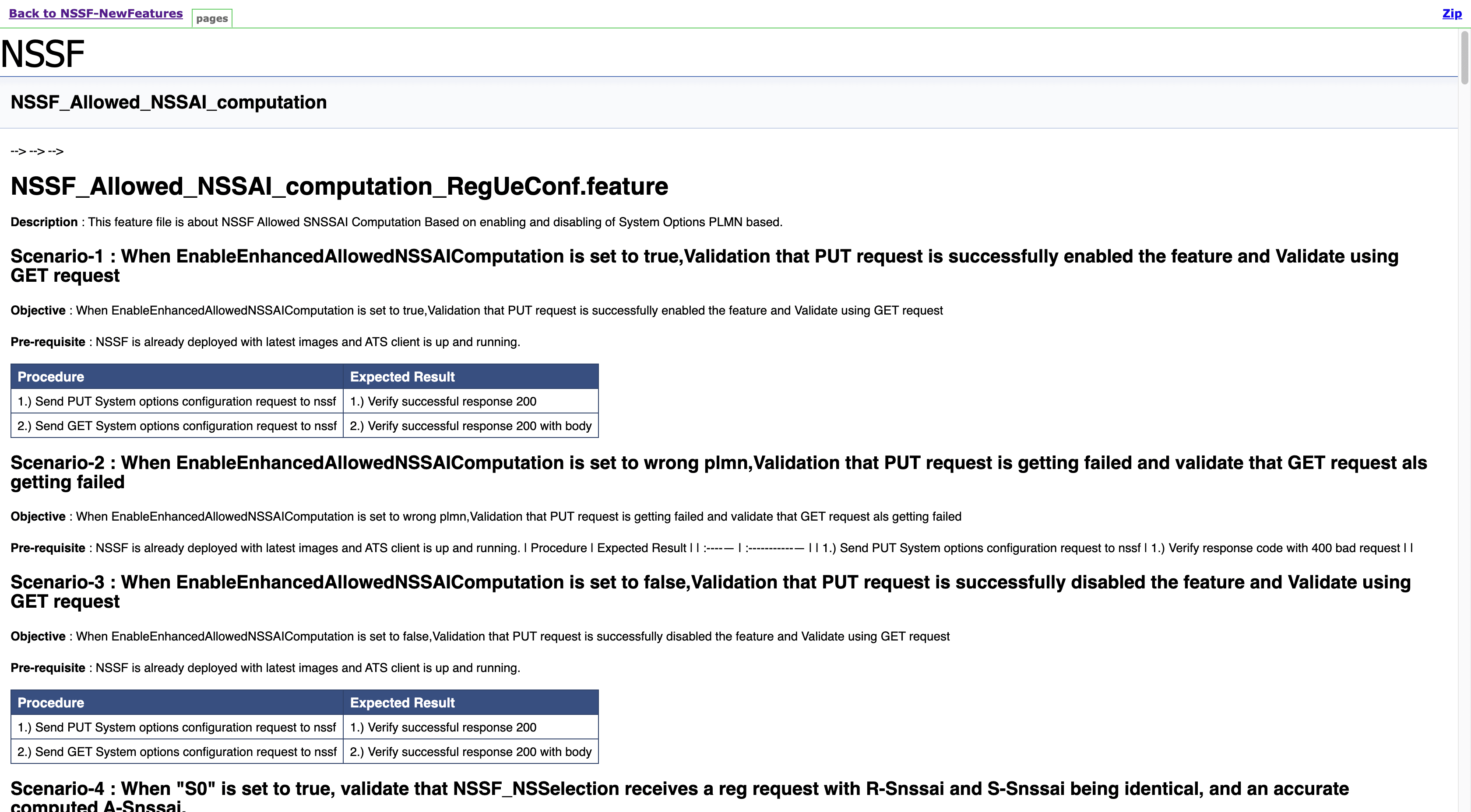 NSSF - Documentation sample