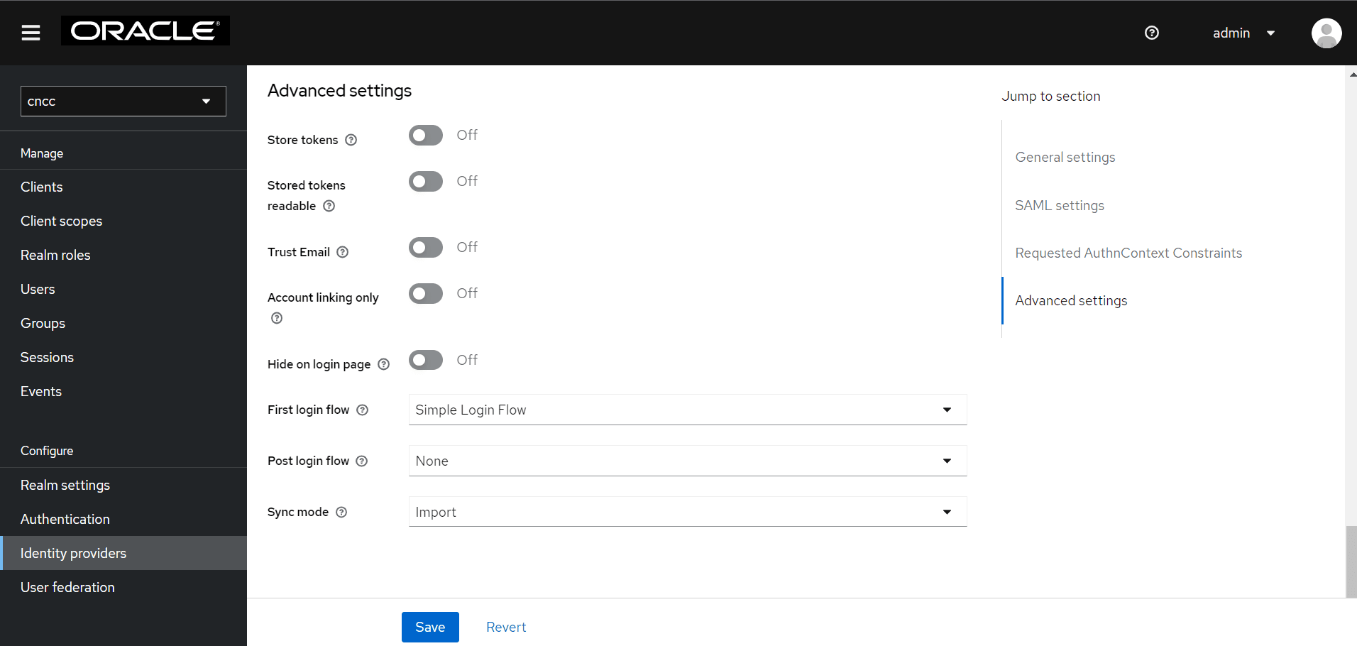 Advanced Settings