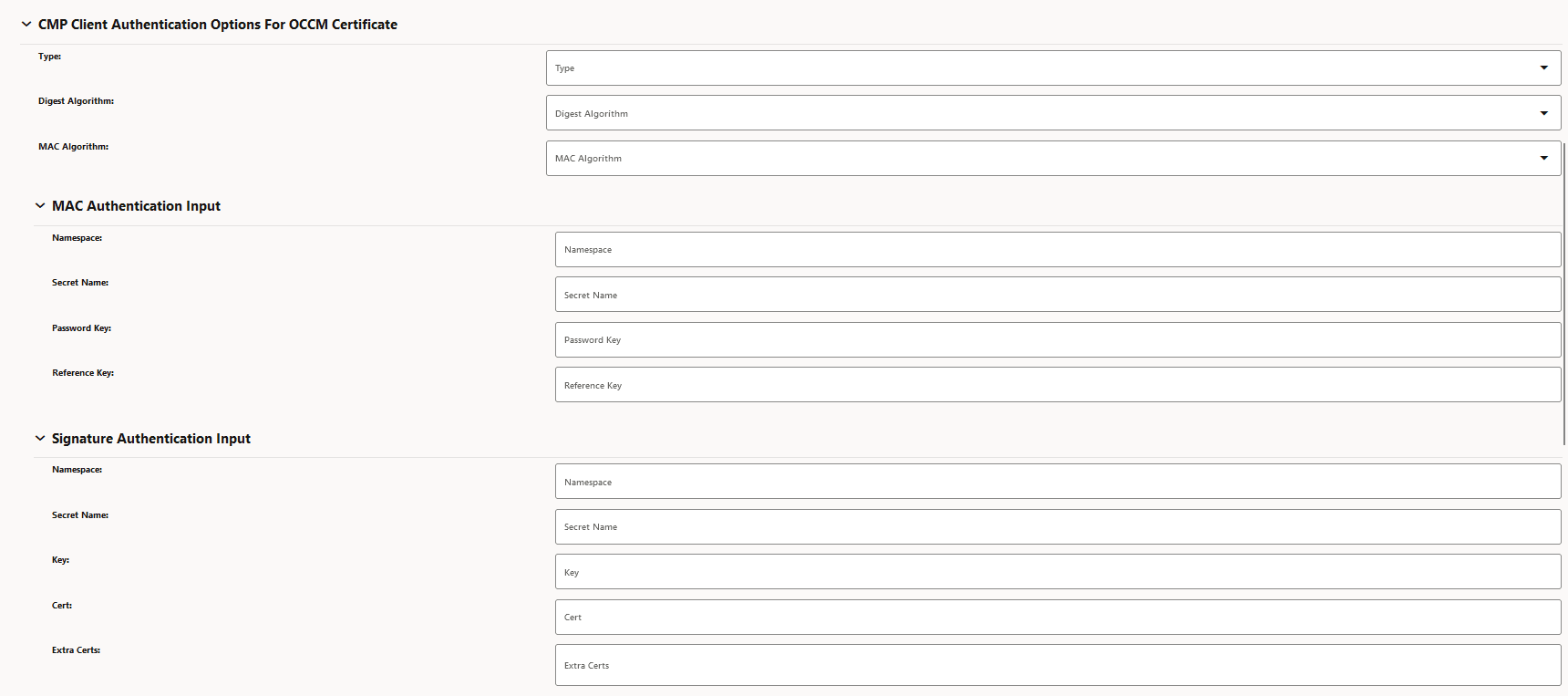 Issuer Configuration