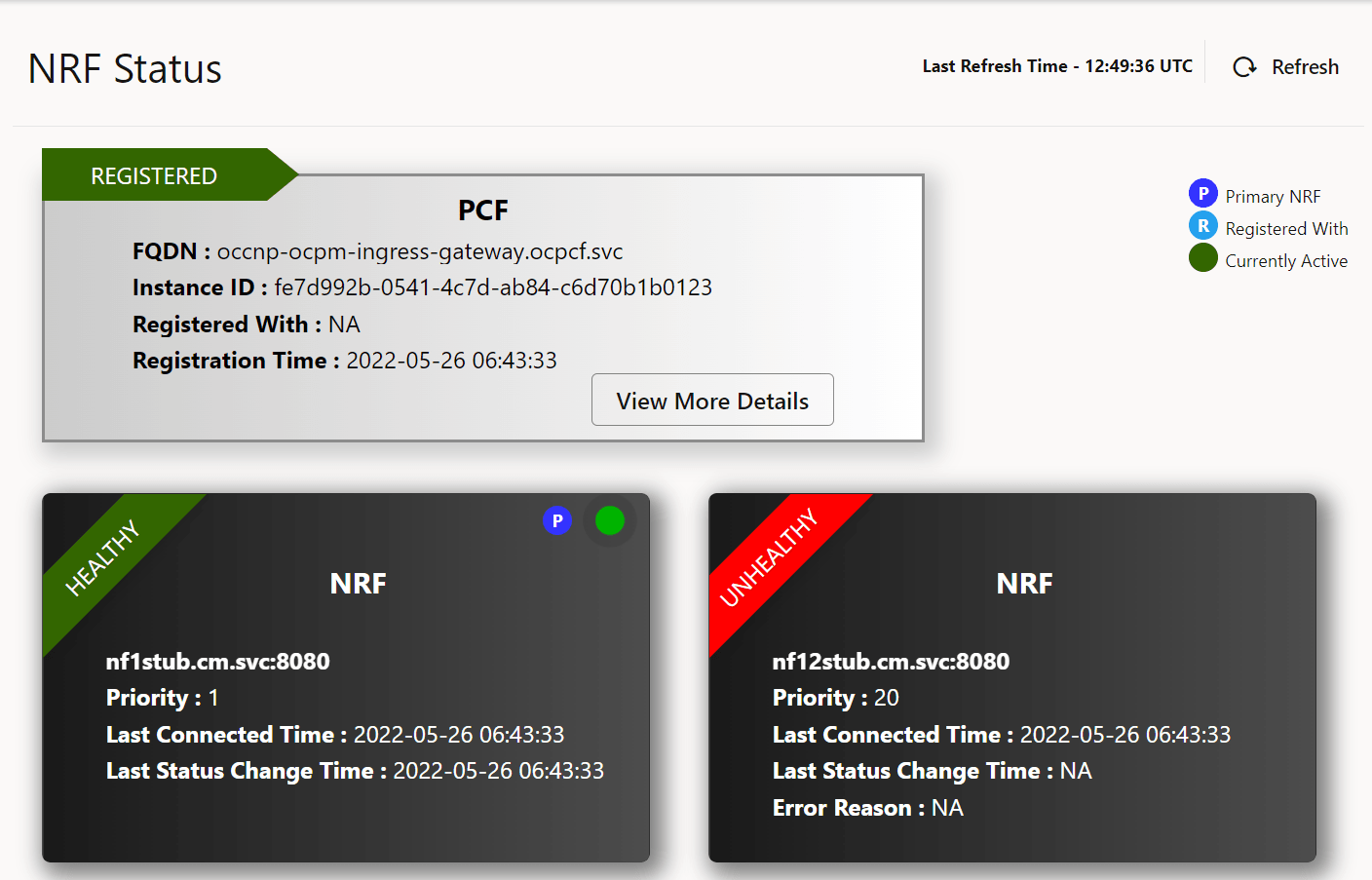 NRF Status