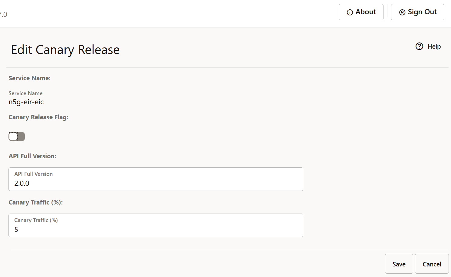Edit Canary Release