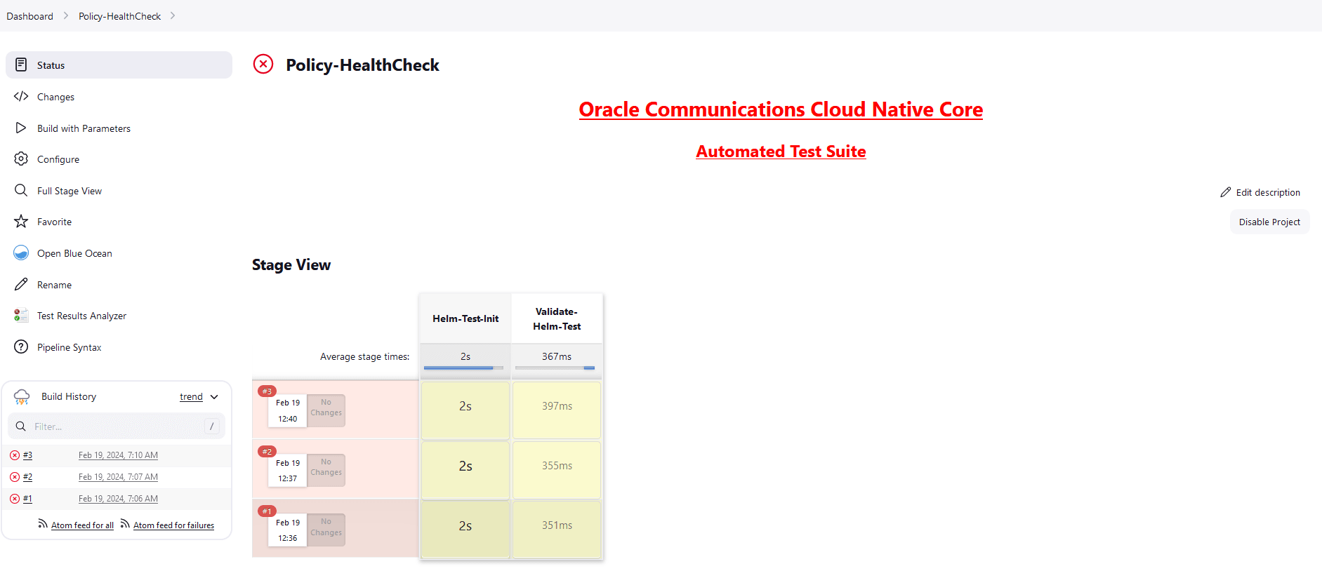 Configure Healthcheck